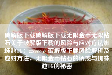破解版下载破解版下载无限金币无限钻石关于破解版下载的风险与应对方法蜘蛛池TG：zzcseo，破解版下载风险解析及应对方法，无限金币钻石的诱惑与蜘蛛池TG的秘密