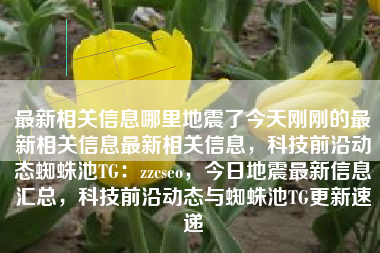 最新相关信息哪里地震了今天刚刚的最新相关信息最新相关信息，科技前沿动态蜘蛛池TG：zzcseo，今日地震最新信息汇总，科技前沿动态与蜘蛛池TG更新速递