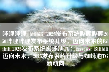 哔哩哔哩_bilibili_2025发布系统哔哩哔哩2050哔哩哔哩发布系统升级，迈向未来的Bilibili 2025发布系统蜘蛛池TG：zzcseo，Bilibili迈向未来，2025发布系统升级与蜘蛛池TG新动向