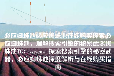 必应蜘蛛池必应蜘蛛池在线购买探索必应蜘蛛池，理解搜索引擎的秘密武器蜘蛛池TG：zzcseo，探索搜索引擎的秘密武器，必应蜘蛛池深度解析与在线购买指南
