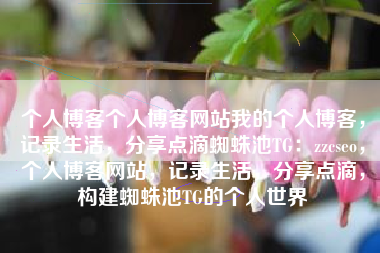 个人博客个人博客网站我的个人博客，记录生活，分享点滴蜘蛛池TG：zzcseo，个人博客网站，记录生活，分享点滴，构建蜘蛛池TG的个人世界