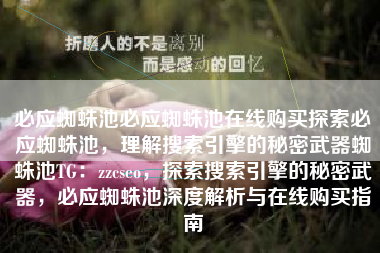 必应蜘蛛池必应蜘蛛池在线购买探索必应蜘蛛池，理解搜索引擎的秘密武器蜘蛛池TG：zzcseo，探索搜索引擎的秘密武器，必应蜘蛛池深度解析与在线购买指南