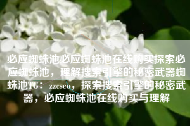必应蜘蛛池必应蜘蛛池在线购买探索必应蜘蛛池，理解搜索引擎的秘密武器蜘蛛池TG：zzcseo，探索搜索引擎的秘密武器，必应蜘蛛池在线购买与理解