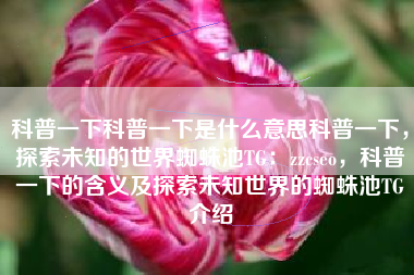 科普一下科普一下是什么意思科普一下，探索未知的世界蜘蛛池TG：zzcseo，科普一下的含义及探索未知世界的蜘蛛池TG介绍