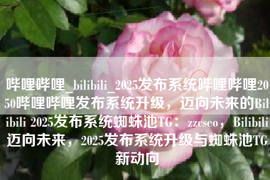 哔哩哔哩_bilibili_2025发布系统哔哩哔哩2050哔哩哔哩发布系统升级，迈向未来的Bilibili 2025发布系统蜘蛛池TG：zzcseo，Bilibili迈向未来，2025发布系统升级与蜘蛛池TG新动向