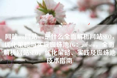 网站seo网站seo是什么全面解析网站SEO，优化策略与实践蜘蛛池TG：zzcseo，全面解析网站SEO，优化策略、实践及蜘蛛池技术指南