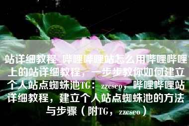 站详细教程_哔哩哔哩站怎么用哔哩哔哩上的站详细教程，一步步教你如何建立个人站点蜘蛛池TG：zzcseo，哔哩哔哩站详细教程，建立个人站点蜘蛛池的方法与步骤（附TG，zzcseo）