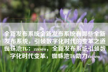 全新发布系统全新发布系统有哪些全新发布系统，引领数字化时代的变革之道蜘蛛池TG：zzcseo，全新发布系统引领数字化时代变革，蜘蛛池TG助力zzcseo