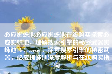 必应蜘蛛池必应蜘蛛池在线购买探索必应蜘蛛池，理解搜索引擎的秘密武器蜘蛛池TG：zzcseo，探索搜索引擎的秘密武器，必应蜘蛛池深度解析与在线购买指南