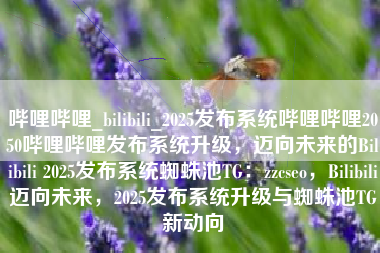 哔哩哔哩_bilibili_2025发布系统哔哩哔哩2050哔哩哔哩发布系统升级，迈向未来的Bilibili 2025发布系统蜘蛛池TG：zzcseo，Bilibili迈向未来，2025发布系统升级与蜘蛛池TG新动向