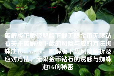 破解版下载破解版下载无限金币无限钻石关于破解版下载的风险与应对方法蜘蛛池TG：zzcseo，破解版下载风险解析及应对方法，无限金币钻石的诱惑与蜘蛛池TG的秘密