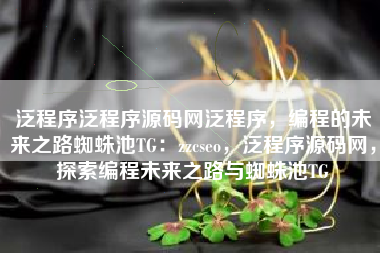 泛程序泛程序源码网泛程序，编程的未来之路蜘蛛池TG：zzcseo，泛程序源码网，探索编程未来之路与蜘蛛池TG