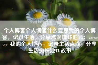 个人博客个人博客什么意思我的个人博客，记录生活，分享点滴蜘蛛池TG：zzcseo，我的个人博客，记录生活点滴，分享生活蜘蛛池TG故事