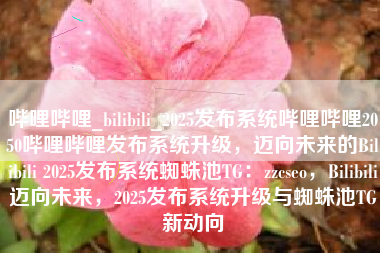 哔哩哔哩_bilibili_2025发布系统哔哩哔哩2050哔哩哔哩发布系统升级，迈向未来的Bilibili 2025发布系统蜘蛛池TG：zzcseo，Bilibili迈向未来，2025发布系统升级与蜘蛛池TG新动向