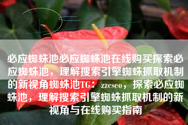 必应蜘蛛池必应蜘蛛池在线购买探索必应蜘蛛池，理解搜索引擎蜘蛛抓取机制的新视角蜘蛛池TG：zzcseo，探索必应蜘蛛池，理解搜索引擎蜘蛛抓取机制的新视角与在线购买指南