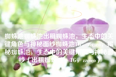 蜘蛛池蜘蛛池出租蜘蛛池，生态中的关键角色与神秘面纱蜘蛛池TG：zzcseo，揭秘蜘蛛池，生态中的关键角色与神秘面纱（出租蜘蛛池，TG，zzcseo）