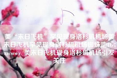 美“末日飞机”罕见现身洛杉矶机场美末日飞机罕见现身洛杉矶机场蜘蛛池TG：zzcseo，美末日飞机现身洛杉矶机场引发关注