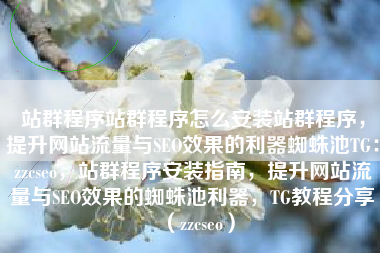 站群程序站群程序怎么安装站群程序，提升网站流量与SEO效果的利器蜘蛛池TG：zzcseo，站群程序安装指南，提升网站流量与SEO效果的蜘蛛池利器，TG教程分享（zzcseo）