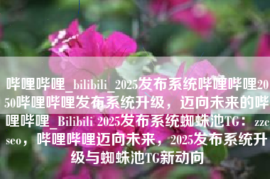 哔哩哔哩_bilibili_2025发布系统哔哩哔哩2050哔哩哔哩发布系统升级，迈向未来的哔哩哔哩_Bilibili 2025发布系统蜘蛛池TG：zzcseo，哔哩哔哩迈向未来，2025发布系统升级与蜘蛛池TG新动向