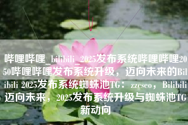 哔哩哔哩_bilibili_2025发布系统哔哩哔哩2050哔哩哔哩发布系统升级，迈向未来的Bilibili 2025发布系统蜘蛛池TG：zzcseo，Bilibili迈向未来，2025发布系统升级与蜘蛛池TG新动向