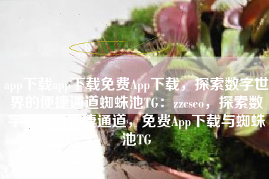 app下载app下载免费App下载，探索数字世界的便捷通道蜘蛛池TG：zzcseo，探索数字世界的便捷通道，免费App下载与蜘蛛池TG