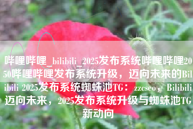 哔哩哔哩_bilibili_2025发布系统哔哩哔哩2050哔哩哔哩发布系统升级，迈向未来的Bilibili 2025发布系统蜘蛛池TG：zzcseo，Bilibili迈向未来，2025发布系统升级与蜘蛛池TG新动向