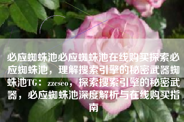 必应蜘蛛池必应蜘蛛池在线购买探索必应蜘蛛池，理解搜索引擎的秘密武器蜘蛛池TG：zzcseo，探索搜索引擎的秘密武器，必应蜘蛛池深度解析与在线购买指南