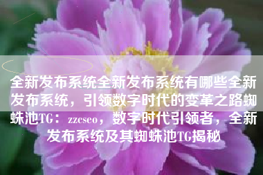 全新发布系统全新发布系统有哪些全新发布系统，引领数字时代的变革之路蜘蛛池TG：zzcseo，数字时代引领者，全新发布系统及其蜘蛛池TG揭秘