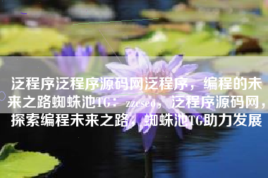 泛程序泛程序源码网泛程序，编程的未来之路蜘蛛池TG：zzcseo，泛程序源码网，探索编程未来之路，蜘蛛池TG助力发展