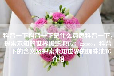 科普一下科普一下是什么意思科普一下，探索未知的世界蜘蛛池TG：zzcseo，科普一下的含义及探索未知世界的蜘蛛池TG介绍
