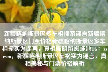 新疆喀纳斯景区多车相撞系谣言新疆喀纳斯景区门票价格新疆喀纳斯景区多车相撞实为谣言，真相需明辨蜘蛛池TG：zzcseo，新疆喀纳斯景区车祸实为谣言，真相揭秘与门票价格解析