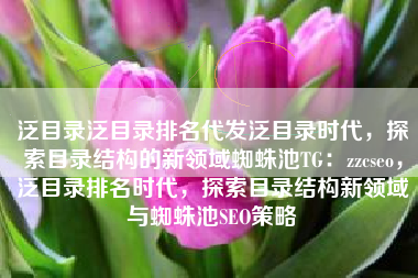 泛目录泛目录排名代发泛目录时代，探索目录结构的新领域蜘蛛池TG：zzcseo，泛目录排名时代，探索目录结构新领域与蜘蛛池SEO策略