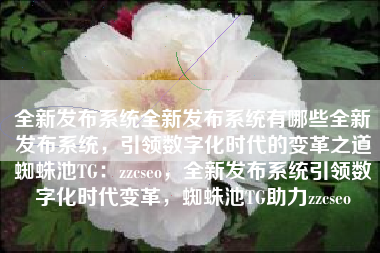 全新发布系统全新发布系统有哪些全新发布系统，引领数字化时代的变革之道蜘蛛池TG：zzcseo，全新发布系统引领数字化时代变革，蜘蛛池TG助力zzcseo