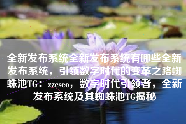 全新发布系统全新发布系统有哪些全新发布系统，引领数字时代的变革之路蜘蛛池TG：zzcseo，数字时代引领者，全新发布系统及其蜘蛛池TG揭秘