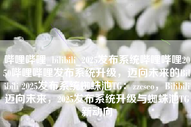 哔哩哔哩_bilibili_2025发布系统哔哩哔哩2050哔哩哔哩发布系统升级，迈向未来的Bilibili 2025发布系统蜘蛛池TG：zzcseo，Bilibili迈向未来，2025发布系统升级与蜘蛛池TG新动向