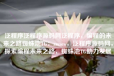泛程序泛程序源码网泛程序，编程的未来之路蜘蛛池TG：zzcseo，泛程序源码网，探索编程未来之路，蜘蛛池TG助力发展
