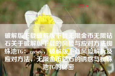 破解版下载破解版下载无限金币无限钻石关于破解版下载的风险与应对方法蜘蛛池TG：zzcseo，破解版下载风险解析及应对方法，无限金币钻石的诱惑与蜘蛛池TG的秘密