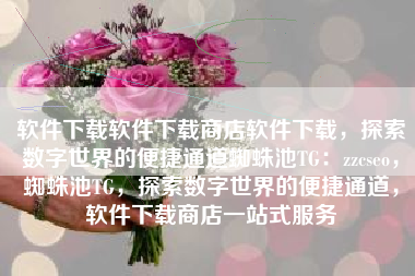 软件下载软件下载商店软件下载，探索数字世界的便捷通道蜘蛛池TG：zzcseo，蜘蛛池TG，探索数字世界的便捷通道，软件下载商店一站式服务