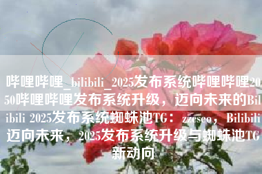 哔哩哔哩_bilibili_2025发布系统哔哩哔哩2050哔哩哔哩发布系统升级，迈向未来的Bilibili 2025发布系统蜘蛛池TG：zzcseo，Bilibili迈向未来，2025发布系统升级与蜘蛛池TG新动向