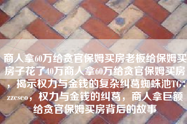 商人拿60万给贪官保姆买房老板给保姆买房子花了40万商人拿60万给贪官保姆买房，揭示权力与金钱的复杂纠葛蜘蛛池TG：zzcseo，权力与金钱的纠葛，商人拿巨额给贪官保姆买房背后的故事