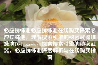 必应蜘蛛池必应蜘蛛池在线购买探索必应蜘蛛池，理解搜索引擎的秘密武器蜘蛛池TG：zzcseo，探索搜索引擎的秘密武器，必应蜘蛛池深度解析与在线购买指南