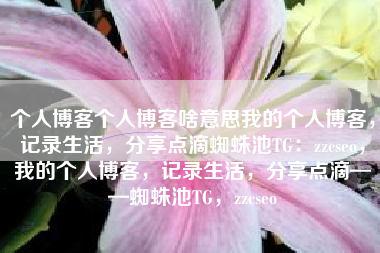 个人博客个人博客啥意思我的个人博客，记录生活，分享点滴蜘蛛池TG：zzcseo，我的个人博客，记录生活，分享点滴——蜘蛛池TG，zzcseo