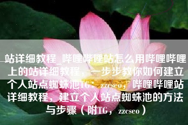 站详细教程_哔哩哔哩站怎么用哔哩哔哩上的站详细教程，一步步教你如何建立个人站点蜘蛛池TG：zzcseo，哔哩哔哩站详细教程，建立个人站点蜘蛛池的方法与步骤（附TG，zzcseo）