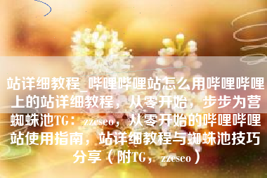 站详细教程_哔哩哔哩站怎么用哔哩哔哩上的站详细教程，从零开始，步步为营蜘蛛池TG：zzcseo，从零开始的哔哩哔哩站使用指南，站详细教程与蜘蛛池技巧分享（附TG，zzcseo）