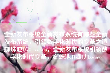 全新发布系统全新发布系统有哪些全新发布系统，引领数字化时代的变革之道蜘蛛池TG：zzcseo，全新发布系统引领数字化时代变革，蜘蛛池TG助力zzcseo