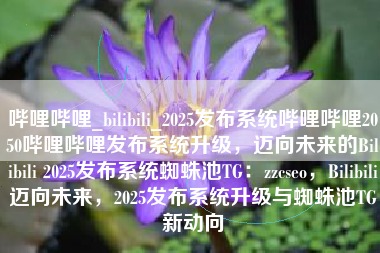 哔哩哔哩_bilibili_2025发布系统哔哩哔哩2050哔哩哔哩发布系统升级，迈向未来的Bilibili 2025发布系统蜘蛛池TG：zzcseo，Bilibili迈向未来，2025发布系统升级与蜘蛛池TG新动向