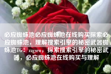 必应蜘蛛池必应蜘蛛池在线购买探索必应蜘蛛池，理解搜索引擎的秘密武器蜘蛛池TG：zzcseo，探索搜索引擎的秘密武器，必应蜘蛛池在线购买与理解