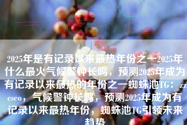2025年是有记录以来最热年份之一2025年什么最火气候警钟长鸣，预测2025年成为有记录以来最热的年份之一蜘蛛池TG：zzcseo，气候警钟长鸣，预测2025年成为有记录以来最热年份，蜘蛛池TG引领未来趋势