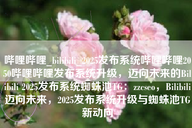 哔哩哔哩_bilibili_2025发布系统哔哩哔哩2050哔哩哔哩发布系统升级，迈向未来的Bilibili 2025发布系统蜘蛛池TG：zzcseo，Bilibili迈向未来，2025发布系统升级与蜘蛛池TG新动向