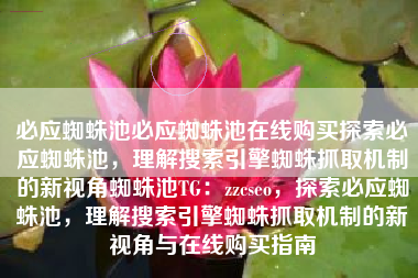 必应蜘蛛池必应蜘蛛池在线购买探索必应蜘蛛池，理解搜索引擎蜘蛛抓取机制的新视角蜘蛛池TG：zzcseo，探索必应蜘蛛池，理解搜索引擎蜘蛛抓取机制的新视角与在线购买指南